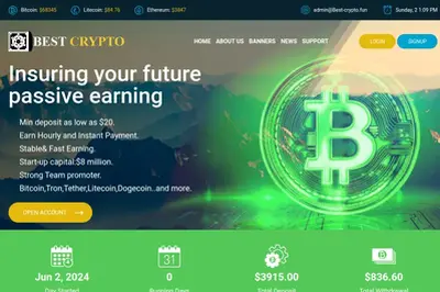 Best-Crypto (best-crypto.fun) program details. Reviews, Scam or Paying - HyipScan.Net