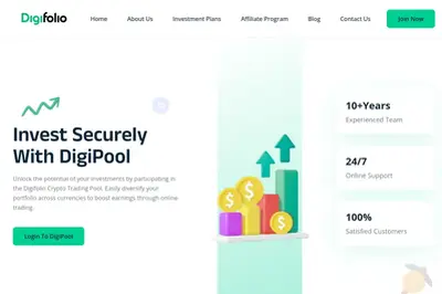 Digifolio Investments LTD (digifolio.io) program details. Reviews, Scam or Paying - HyipScan.Net