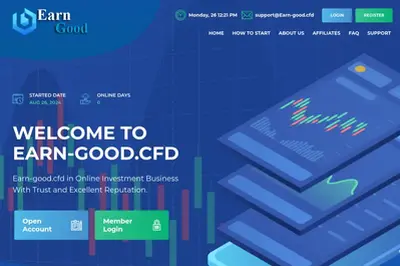 Earn-Good (earn-good.cfd) program details. Reviews, Scam or Paying - HyipScan.Net