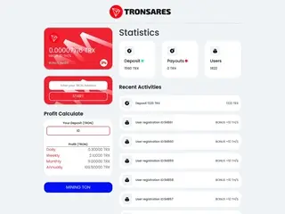 TRONSARES.COM (tronsares.com) program details. Reviews, Scam or Paying - HyipScan.Net