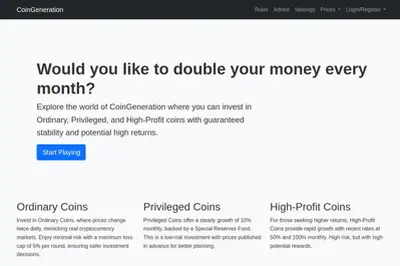 coingeneration.pro (coingeneration.pro) program details. Reviews, Scam or Paying - HyipScan.Net