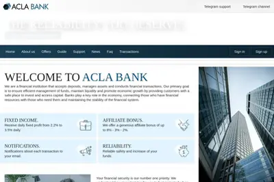 aclabank.net (aclabank.net) program details. Reviews, Scam or Paying - HyipScan.Net