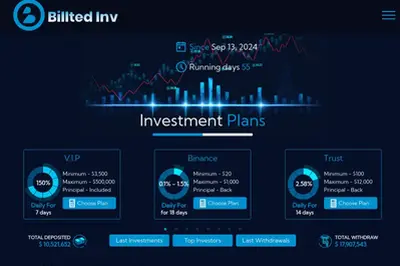 Billted Inv (billtedinv.com) program details. Reviews, Scam or Paying - HyipScan.Net