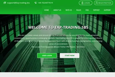 exp-trading.sbs (exp-trading.sbs) program details. Reviews, Scam or Paying - HyipScan.Net